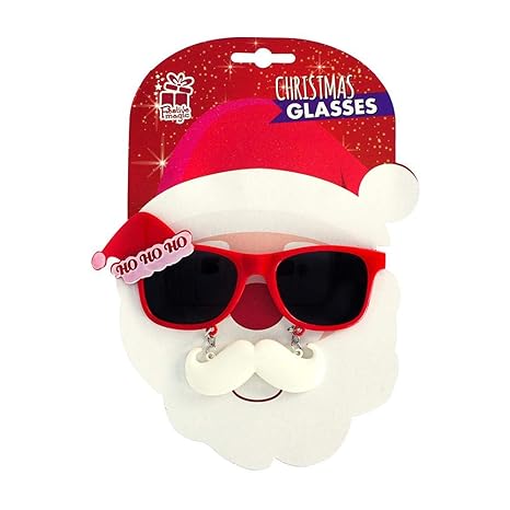 Itsy Bitsy - Christmas Glitter Glasses - Ho Ho Ho, 1Pc
