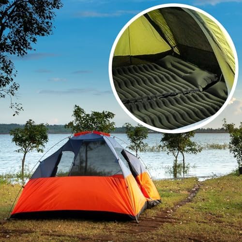 Matelas Camping Gonflable 1 Place Ultraléger Résistant à l'eau
