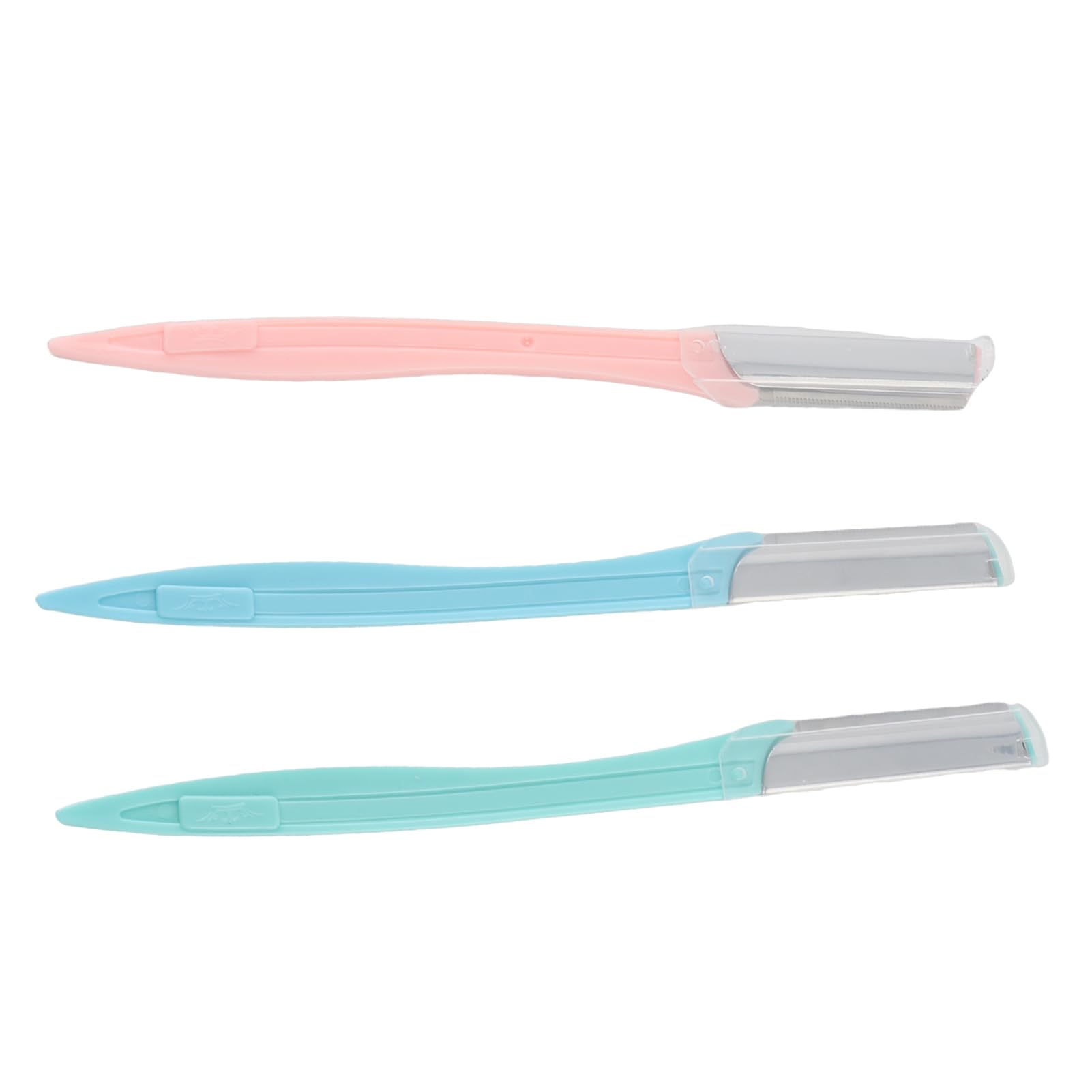 3Pcs Eyebrow Razors Set, Stainless Steel Blade Eyebrow Shaping Dermaplaning Blades for Face