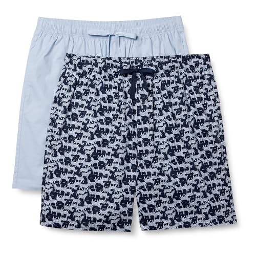 AMAZON ESSENTIALS MEN’S COTTON POPLIN PAJAMA SHORTS –...