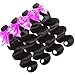 Flady Brazilian Virgin Hair Body Wave 10A Brazilian Hair Weaves 4 Bundles Virgin Human Hair Weaving Natural Black Color 95-100g/bundle (16 18 20 22inch)