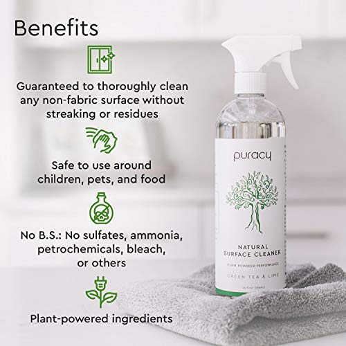 Puracy All Purpose Cleaner StreakFree Food Safe Natural Household