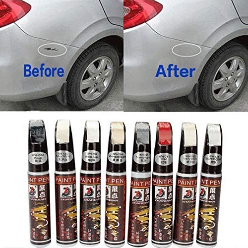 DEALPEAK 1PC Professional Car Scratch Repair Paint Pen Concealer Pen Auto Car Coat Paint Pen Auto Car Mending Tool with 9 Colors Available (Color : Black) - Thumbnail 2