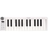 M-VAVE 25 Keys Mini Keyboard &ndash; Professional Beat Maker and Keytar for Keyboard Music Production Builtin Battery Wireless Connect White