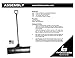 The Snowcaster 48 Inch Snow Pusher & Barn Shovel 48UPH | Heavy Duty 48”X10.5” Polypropylene Blade | Snow Removal - Driveway, Doorway, Sidewalks | Commercial & Residential - Blue