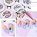 Micup Holographic Nail Art Sticker Kit Iridescent Nail Sequins Mermaid Colorful Flakes Glitter Make Up for Nail Face Body Eyes - 8Colors
