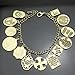 RechicGu Vintage Gold Catholic Religious Church Medals Cross Chain Cuff Pray Bracelet Bangle Charm Inspirational Bible Jesus Saints Pray for US