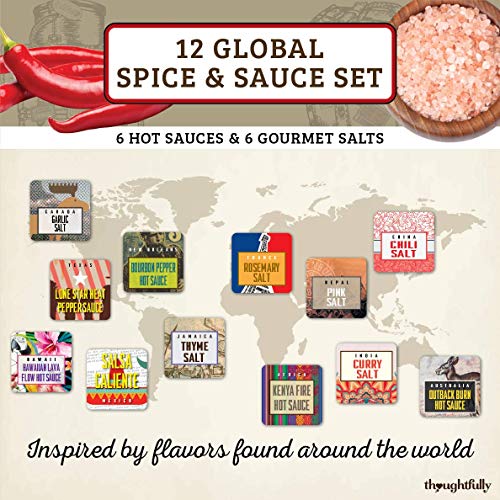 Thoughtfully Gourmet, Global Spice and Hot Sauce Collection Gift Set