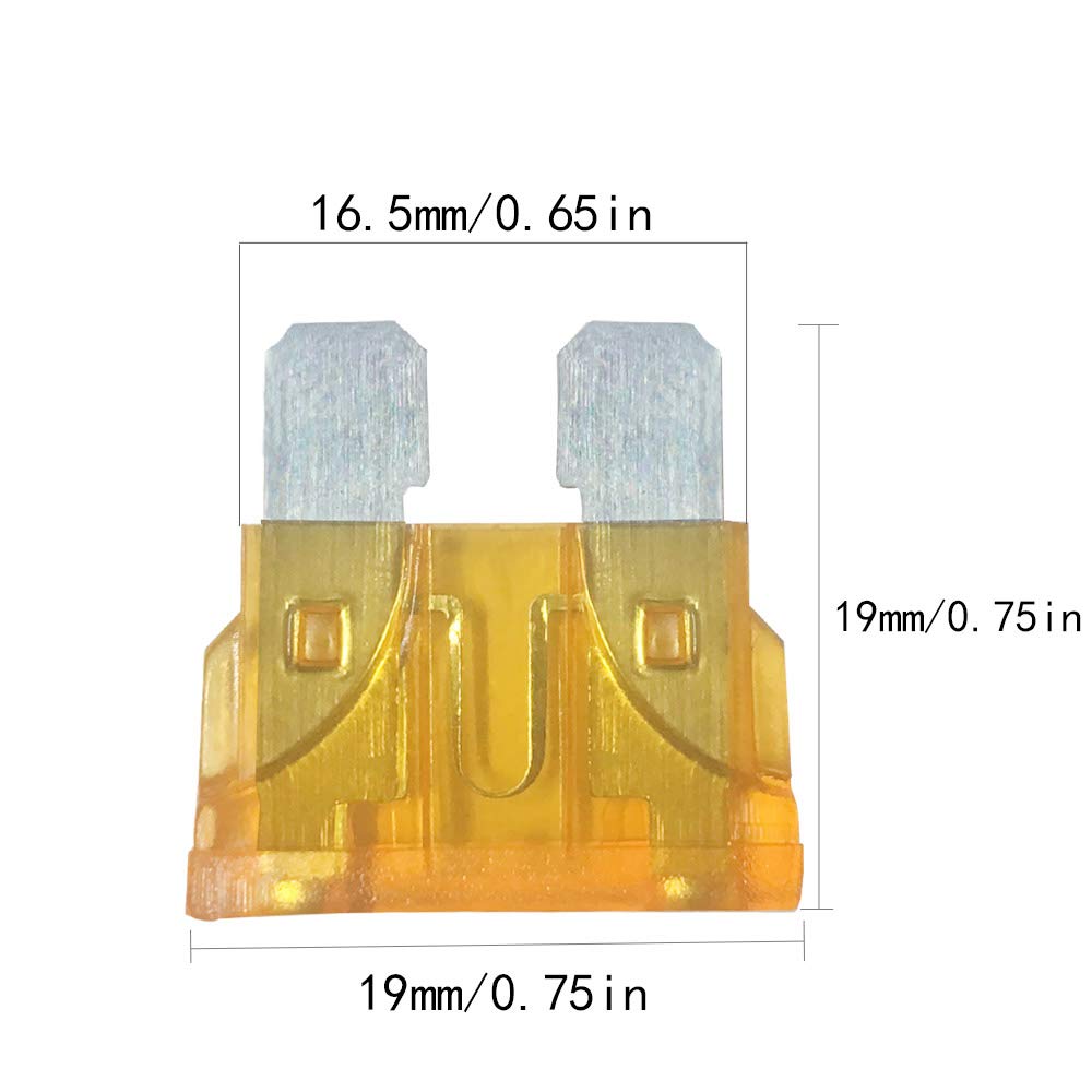 JABINCO 35Pcs - Car Standard Blade Fuse Set, ATC Automotive Fuse,5/7.5/10/ 15/20/ 25/30 AMP Fuse: Industrial & Scientific