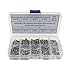 HVAZI Metric M2.5 304 Stainless Steel Button Head Socket Cap Screws Nuts Assortment Kit