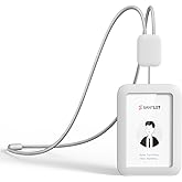 Premium ID Badge Holder with Lanyard, Retractable Badge Reel, Safety Breakaway Buckle, 2 Card Slots Soft Silicone ID Card Holder Vertical for Office Staff Teachers Employees Gray