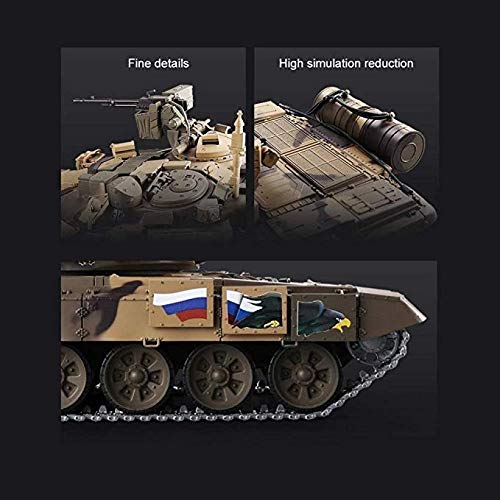 HSB Erwachsene Off-Road Crawler Panzer RC Panzer Upgraded russischen T90 Tank Fernbedienung Modell Tracks 1/16… – Bild 7