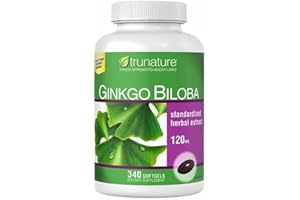 FrenchGlory Tru Nature Ginkgo Biloba, 1-Pack of 340 Softgels