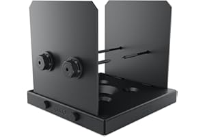 Ozco Ironwood Lite 8x8 Post Base Kit, Includes 1 Post Base Plate, 2 Decorative Plates, 4 Hex Cap Nuts, OWT Timber Screws, Galvanized Steel for Pergolas | 52109