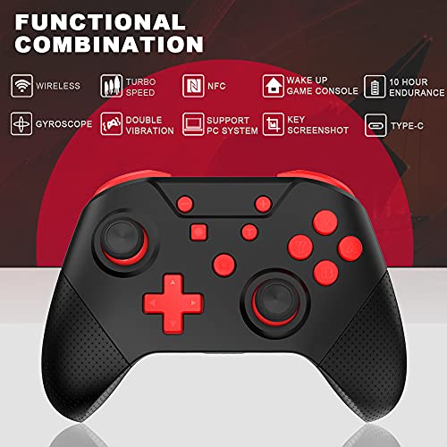 GCHT GAMING Switch Controller, Wireless Controller Compatible Nintendo