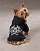 Zack & Zoey Crowned Crossbone Dog Hoodie with Skull & Crossbones and Rhinestones