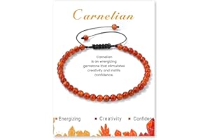ZAULER Handmade Crystal Ankle for Women Men, 4mm Nature Gravel Stone Beaded Jewelry for Stress Relief