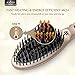 Anjou Hair Straightener Brush with Moroccan Oil Hair Treatment and Anion Hair Care (Adjustable Temperature Setting, Max 446℉ for All Hair Types, Auto Lock/Shutoff)