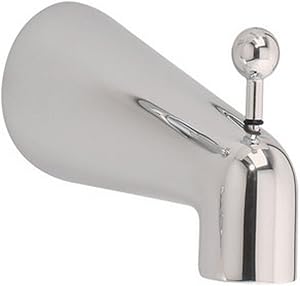 American Standard 8888.022.002 5-1/8-Inch Deluxe Brass Tub Spout with Diverter, Chome