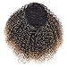 Vigorous Afro Kinky Curly Drawstring Ponytail Extension with Curly Ponytail Hair Piece for Black Women Ombre Blonde Synthetic Hairpiece(1-27#)