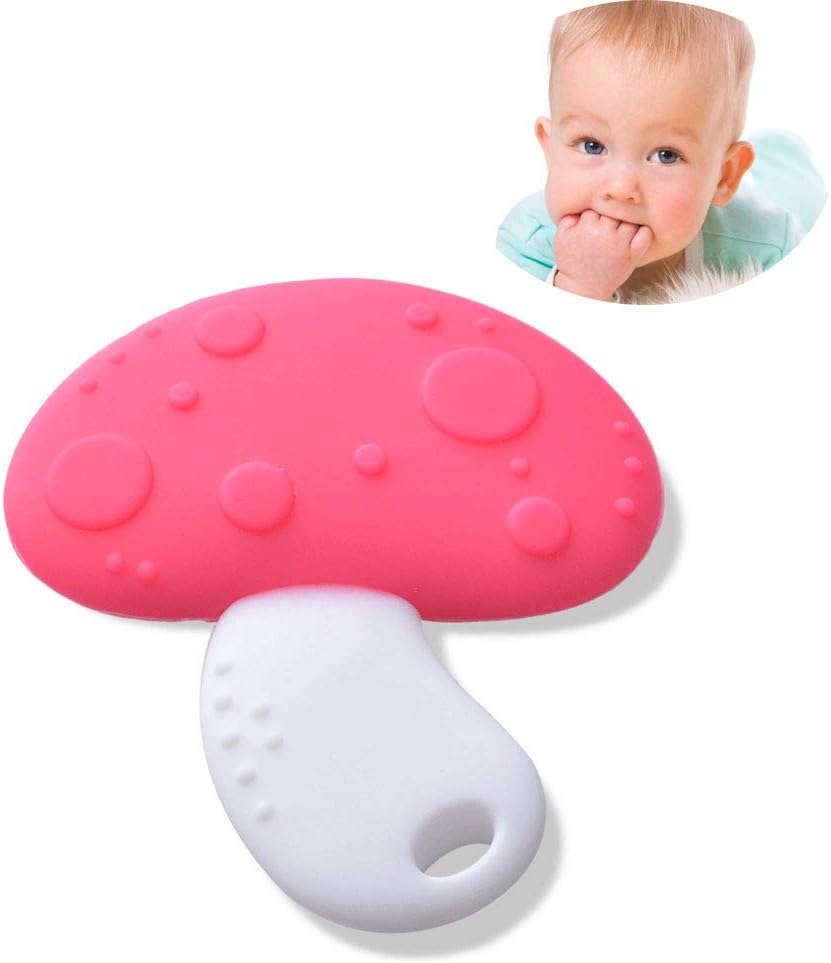 baby mushroom teether