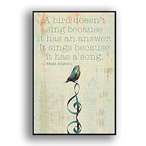 Framed Canvas Wall Art for Living Room, Bedroom Beautiful Quotes Canvas Prints for Modern Home Decoration Ready to Hang - 16"x24" inches