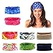 Elesa Miracle 8pc Multifunctional Moisture Wicking Wide Headwear for Men and Women for Sports, Neck Gaiter, Bandana, Workout, Yoga (Set B)