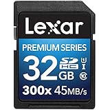 Lexar Premium II - Tarjeta de memoria SDHC de 32 GB (300x, UHS-I, Clase 10)