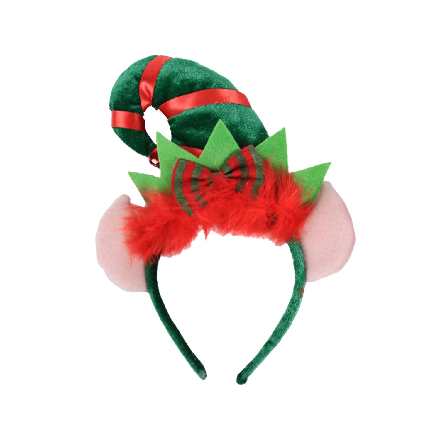 RmKbe Christmas Elf Hat Headband Xmas Hair Band Christmas Hat Hairband Elf Hat Hairband for Xmas Party Fancy Dress