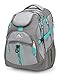 High Sierra Access Laptop Backpack, Ash/Charcoal/Aquamarine, 20 x 15 x 9.5-Inch