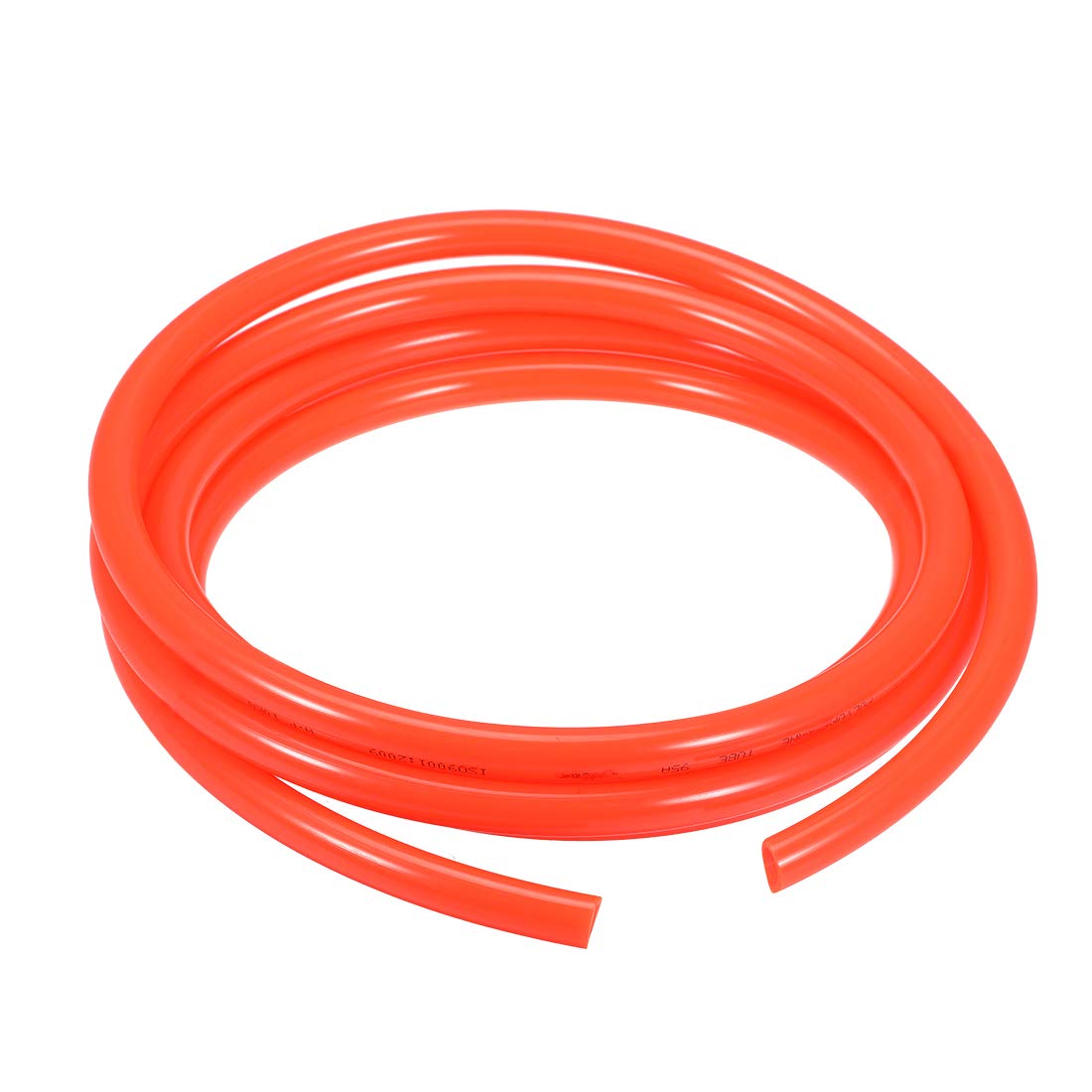 sourcing map Pneumatic Air Tubing, 12mm OD x 8mm ID 3 Meter (118 Inch) Long PU Polyurethane Air Compressor Tubing Hose Pipe Orange