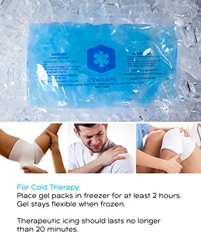 image for Blue 6x10 Gel Pack Reusable Microwavable Hot Pack, Ideal Ice Pack for 