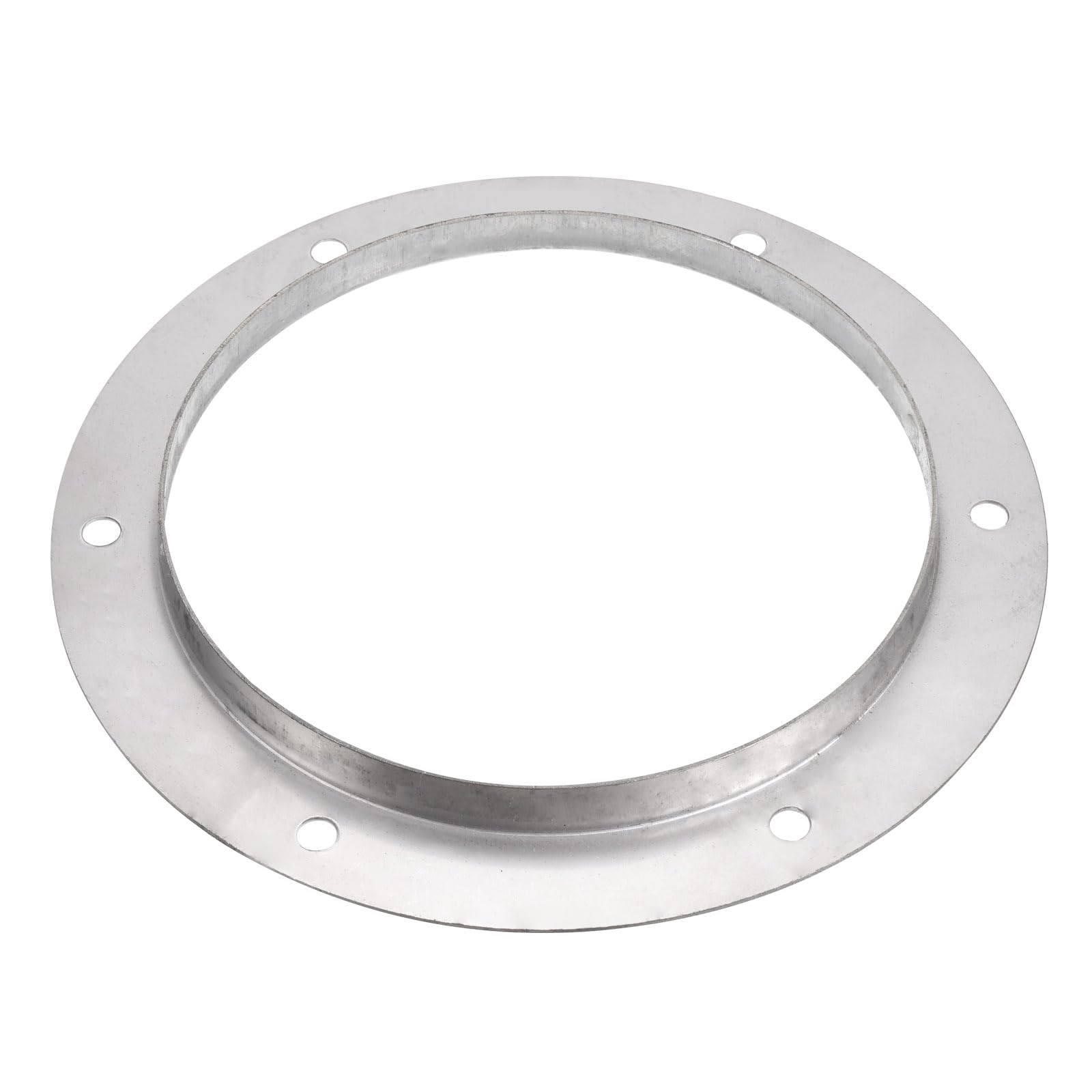 PATIKIL 7" Duct Connector Flange, Straight Pipe Exhaust Flange Stainless Steel Duct Mounting Plate for Heating Cooling HVAC Ventilation