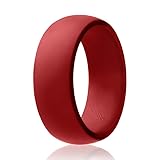 ROQ Silicone Rubber Wedding Ring for Men, Comfort