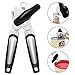 Manual Can Openers,CCHOME Stainless Steel Manual Tin Opener with Ergonomic Anti Slip Grip Handle, Built-in Bottle Opener,Smooth Ultra Sharp Cutting Tools with 2 Spare Blades