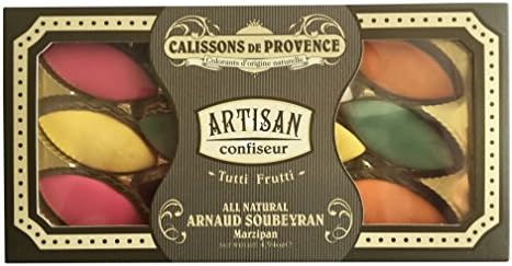Calissons - French Traditional Candies From Provence Assorted Colors 12pc, 4.95oz