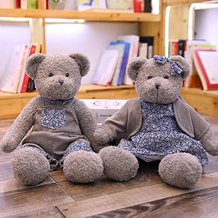 Amazon ぬいぐるみ 2ピース30センチ素敵なカップルテディベア布ぬいぐるみ人形人形ぬいぐるみキッズベビー子供女の子誕生日クリスマスギフト 抱き枕 ぬいぐるみ おもちゃ