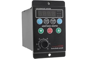 Durashmall 750W 1HP VFD VSD Single Phase Variable Frequency Inverter with Metal Housing ABS Input AC110 220V for Three Phase 