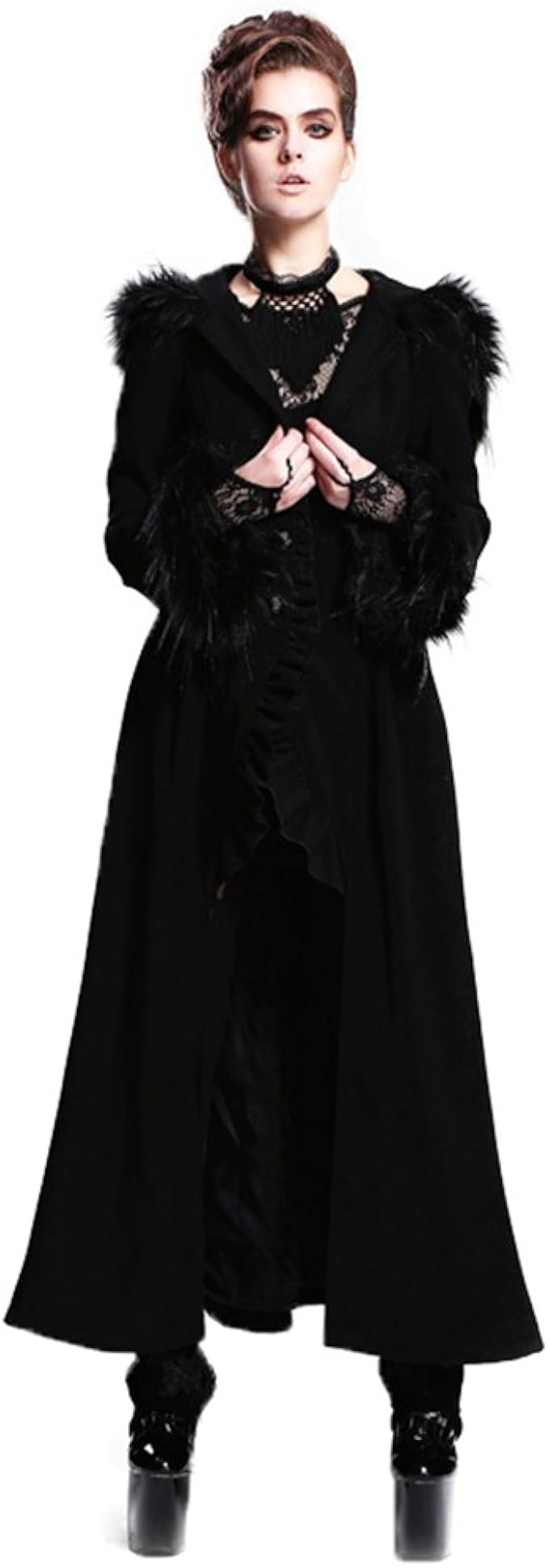 Amazon ゴシックレディースドレスコートフード付きパーティーロングアウター Us サイズ S カラー ブラック コート ジャケット 通販 Amazon ゴシックレディースドレスコートフード付きパーティーロングアウター Us サイズ S カラー ブラック コート ジャケット 通販