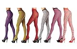 Costume Adventure Women's Striped Holiday Tights Pantyhose