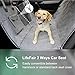 LIFEFAIR Dog Car Seat Covers, 100% Waterproof Dog Seat Cover with Mesh Window, Scratch Proof Nonslip Dog Car Hammock, Car Seat Covers for Dogs, Backseat Dog Cover for Cars Trucks SUV
