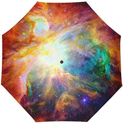 Galaxy Space Universe Nebula Cloud Custom Foldable Rain Umbrella Wind Resistant Windproof Floding Travel Umbrella