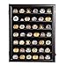 Yescom Military Challenge Coin Display Case Casino Poker Chip Pins Minifigure Shadow Box Wood Cabinet Wall Mountable
