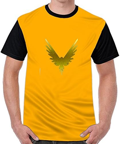 HOLDBEST Gold Maverick Adult Unisex Tshirt Printed Mesh Cloth T-Shirts Tops Logo Original Men Tee Dark Yellow