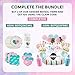Gender Reveal Party Supplies Kit 228 Pieces Serves 24 Guests, Baby Gender Reveal Decorations, Baby Boy Or Girl Gender Reveal Banner, Plates and napkins, gender reveal cups