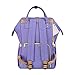 Sunveno Mummy Maternity Nappy Bag Brand Large Capacity Baby Bag Travel Backpack Desiger Nursing Bag for Baby Care (Purple)