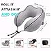 QAHEART 100% Pure Memory Foam Travel Pillow, Breathable & Comfortable Neck Pillow with Removable, Machine Washable Pillowcase, Travel Kit with Airplane Pillow, Storage Bag, Sleep Mask and Earplugs