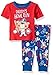 The Children's Place Baby Boys' Short Sleeve Top and Pants Pajama Set, Sail Red 61794, 18-24 Months