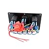 IZTOSS-Waterproof-6-Gang-LED-blue-Marine-Boat-on-off-Rocker-Switch-Panel-with-power-charger-12V-Voltmeter-and-42A-dual-USB-socket-for-Marine-Boat-Car-Rv-Vehicles-Truck
