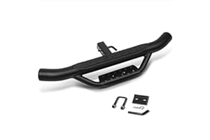 PM PERFORMOTOR Universal 36" Wide X 4" OD Black Steel Trailer Towing Drop Hitch Step Bar Rear Bumper Guard Fits 2 Inch Receiver